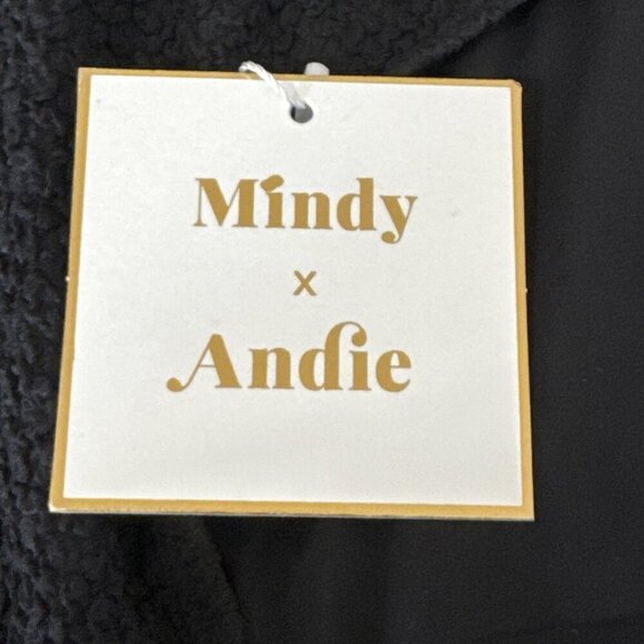 Mindy X Andie Women's L The Bikini Hipster Swim Bottom Textured Black NWT 9584 - Picture 7 of 14